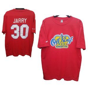 Vintage WHL Edmonton Oil Kings Tee Shirt JARRY 30 Large US L NHL Oilers Penguins